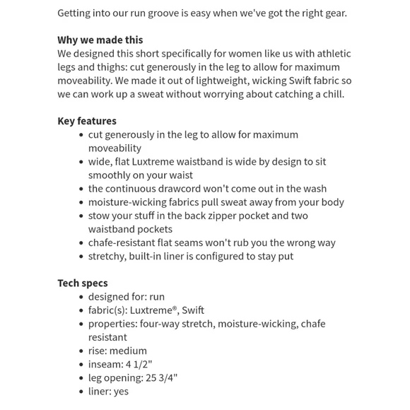 Lululemon Groovy Run Short - Picture 3 of 9